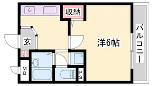 ハビテーション今宿【205号室】の間取り