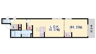 Villa Luckina【1階】の間取り