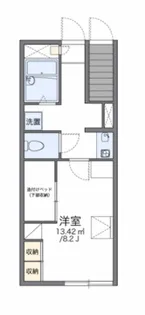 レオパレスウエストサイド【103号室】の間取り