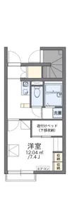 レオパレスアリビオ【1階】の間取り