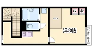 レオパレスアリビオ【212号室】の間取り