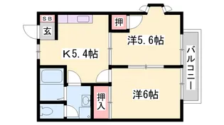 ライツェント【1階】の間取り