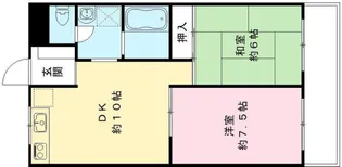 サニーハイム東出口【1階】の間取り