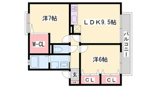 コートラフィーネ【2階】の間取り