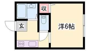サンシティアイン【1階】の間取り