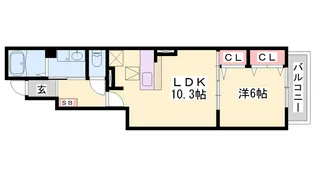 ヴィラ・セレーノ【1階】の間取り