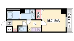 レジデンスM姫路【8階】の間取り