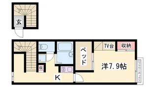 レオパレスビエネスタ【205号室】の間取り