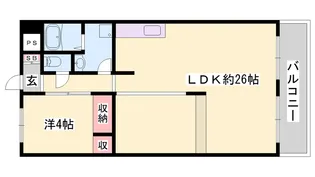朝日プラザ東加古川レジデンス【202号室】の間取り
