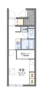 レオパレスエムズコート【103号室】の間取り