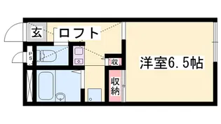 レオパレスK.S.K【102号室】の間取り
