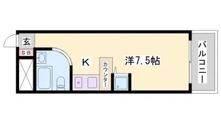 ラ・パルフェ・ド・アフェール【705号室】の間取り
