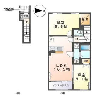 ヴィラ ステートリー【2階】の間取り