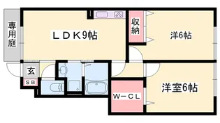 コンフォート佐良和Ⅱ【2階】の間取り