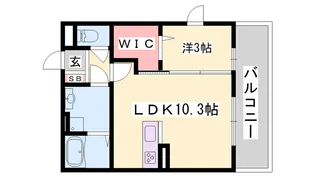 サンフローラ【1階】の間取り