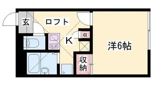 レオパレス美希【206号室】の間取り