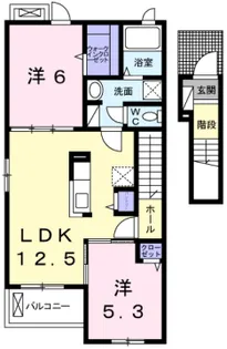 エスペランサ香寺Ⅱ【204号室】の間取り