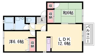 プレミール Ⅱ棟【2階】の間取り