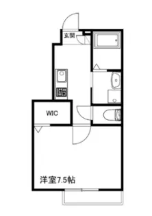 Meridies【101号室】の間取り