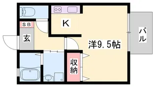アミティエ下野田【2階】の間取り