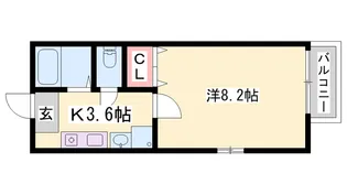 エトランス西庄【2階】の間取り