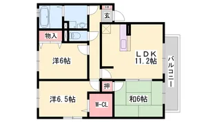 さくらハイツ B棟【101号室】の間取り