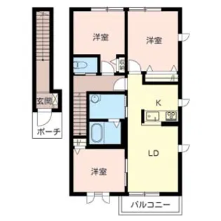 シャーメゾン花水木【A201号室】の間取り