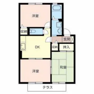 ボナール東加古川【1階】の間取り