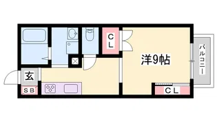 コンフォートハイツ滝野【1階】の間取り