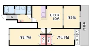 フェリーチェ【1階】の間取り