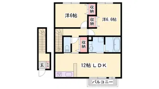 グランヒル青山【201号室】の間取り