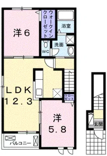 ディアス・カーサⅥ【2階】の間取り