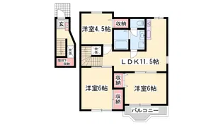 グリーンエステート【2階】の間取り
