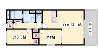 OA FLAT上野田【3階】の間取り