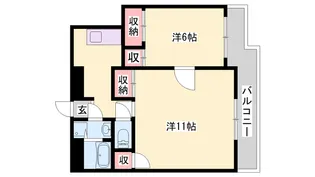 ラフェスタ加東【213号室】の間取り