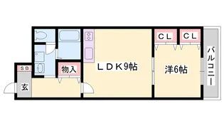 上野マンション【1-C号室】の間取り