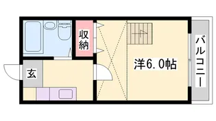 エイシン西八代【2階】の間取り