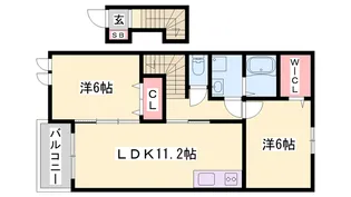 トレノ・イリーデⅡ【2階】の間取り