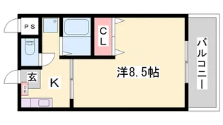 ルンゴフィユーメ【1階】の間取り