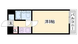 ダイアパレス姫路大手前通西【202号室】の間取り