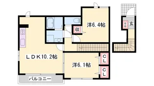 マン ウンド フラウB【2階】の間取り
