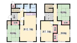 兵庫県姫路市豊富町豊富【一戸建】の間取り