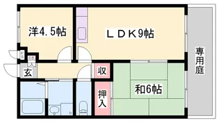 メゾンクレール【102号室】の間取り