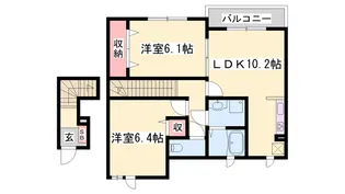 メゾン グラースA【2階】の間取り