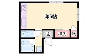 メゾン平野【201号室】の間取り