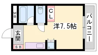 メゾン・フランス【1階】の間取り