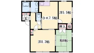 グランシード中島【102号室】の間取り