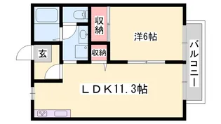 サンライフ双葉【1階】の間取り