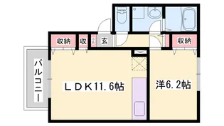 ハイツヤヒチ【2階】の間取り