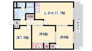 フラッツ・アイ【3階】の間取り